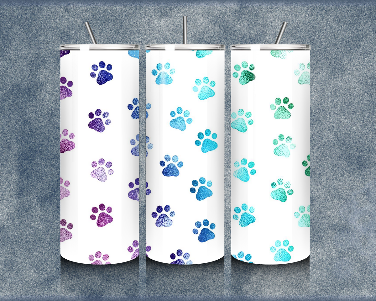Paw Print 20oz Sublimation Tumbler