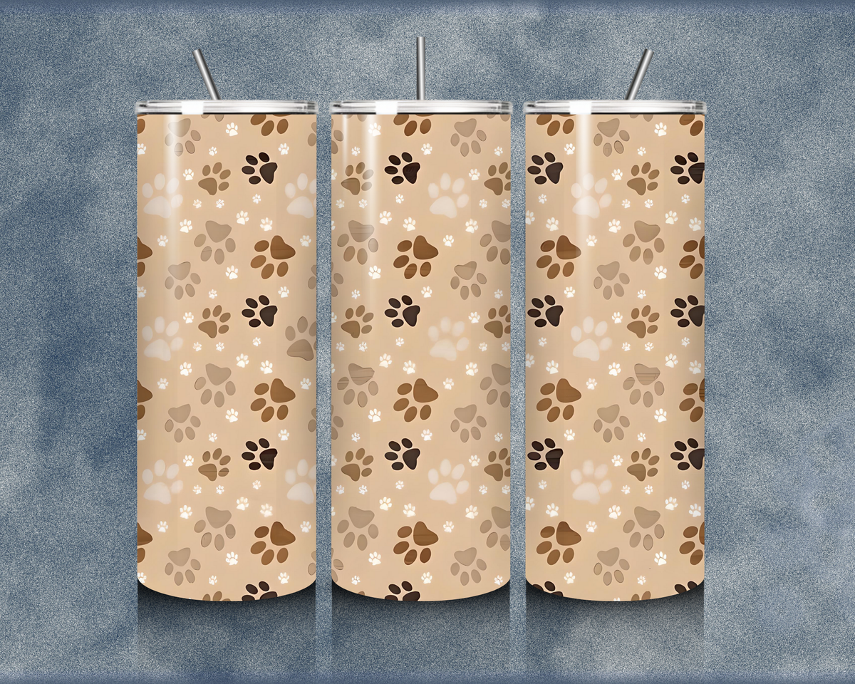 Paw Print 20oz Sublimation Tumbler