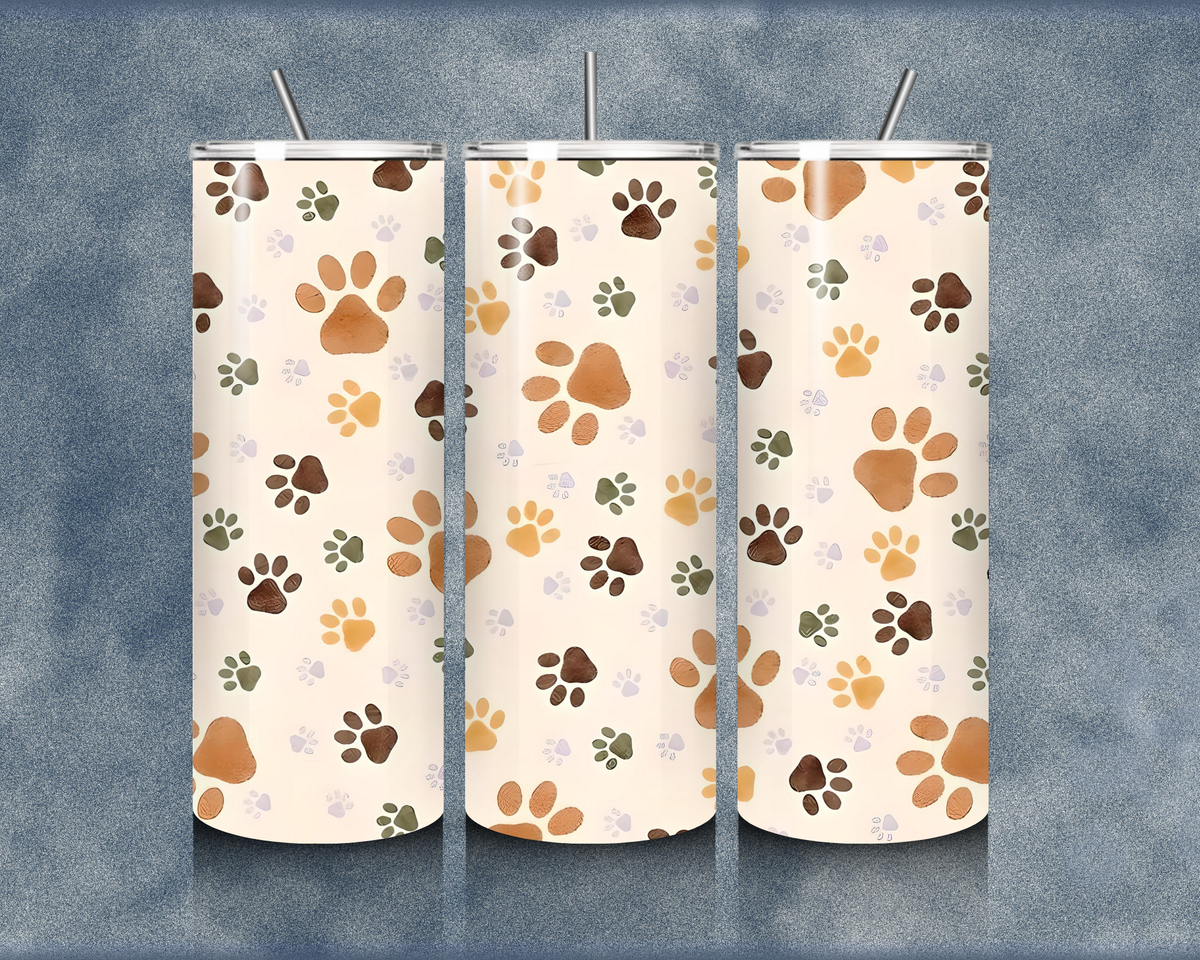Paw Print 20oz Sublimation Tumbler