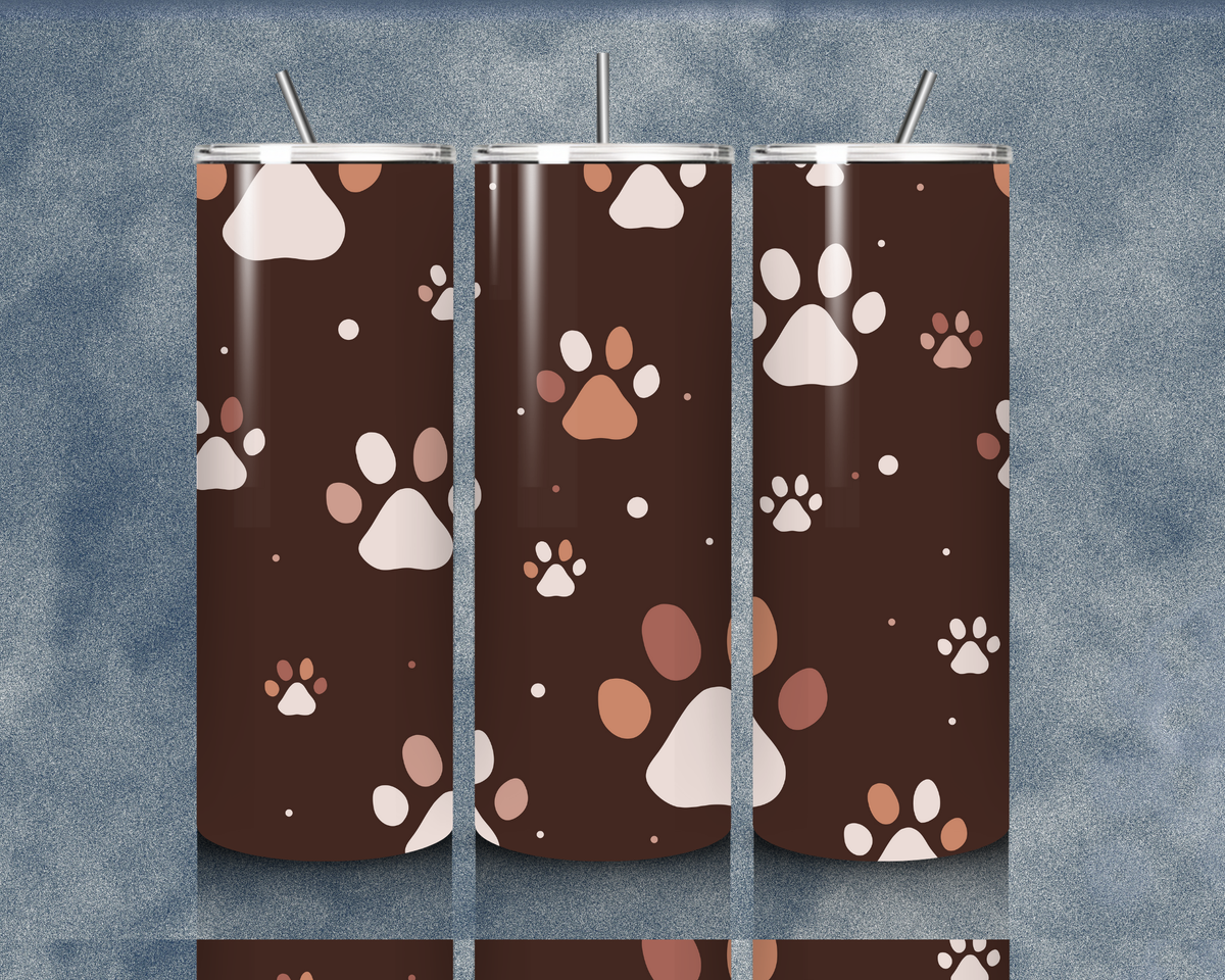 Paw Print 20oz Sublimation Tumbler