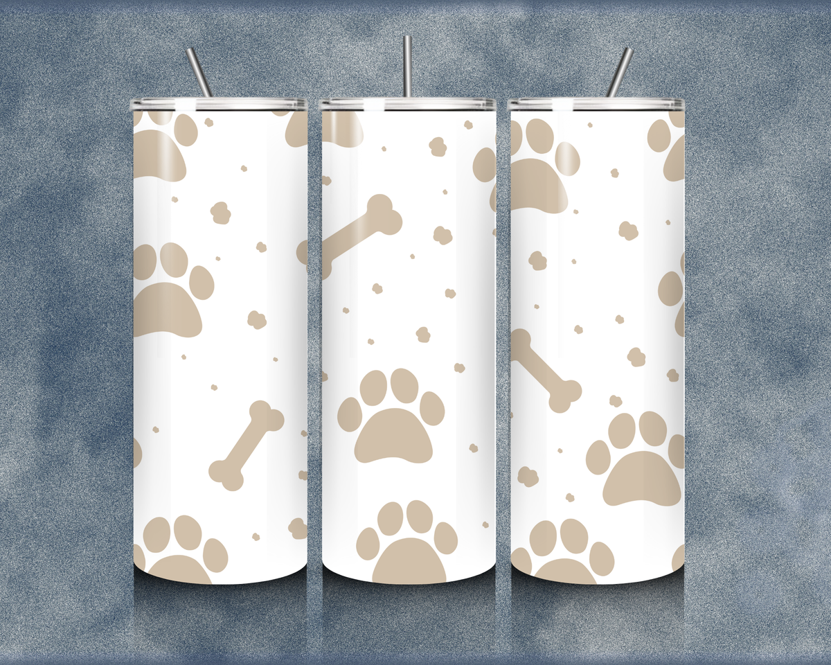 Paw Print 20oz Sublimation Tumbler