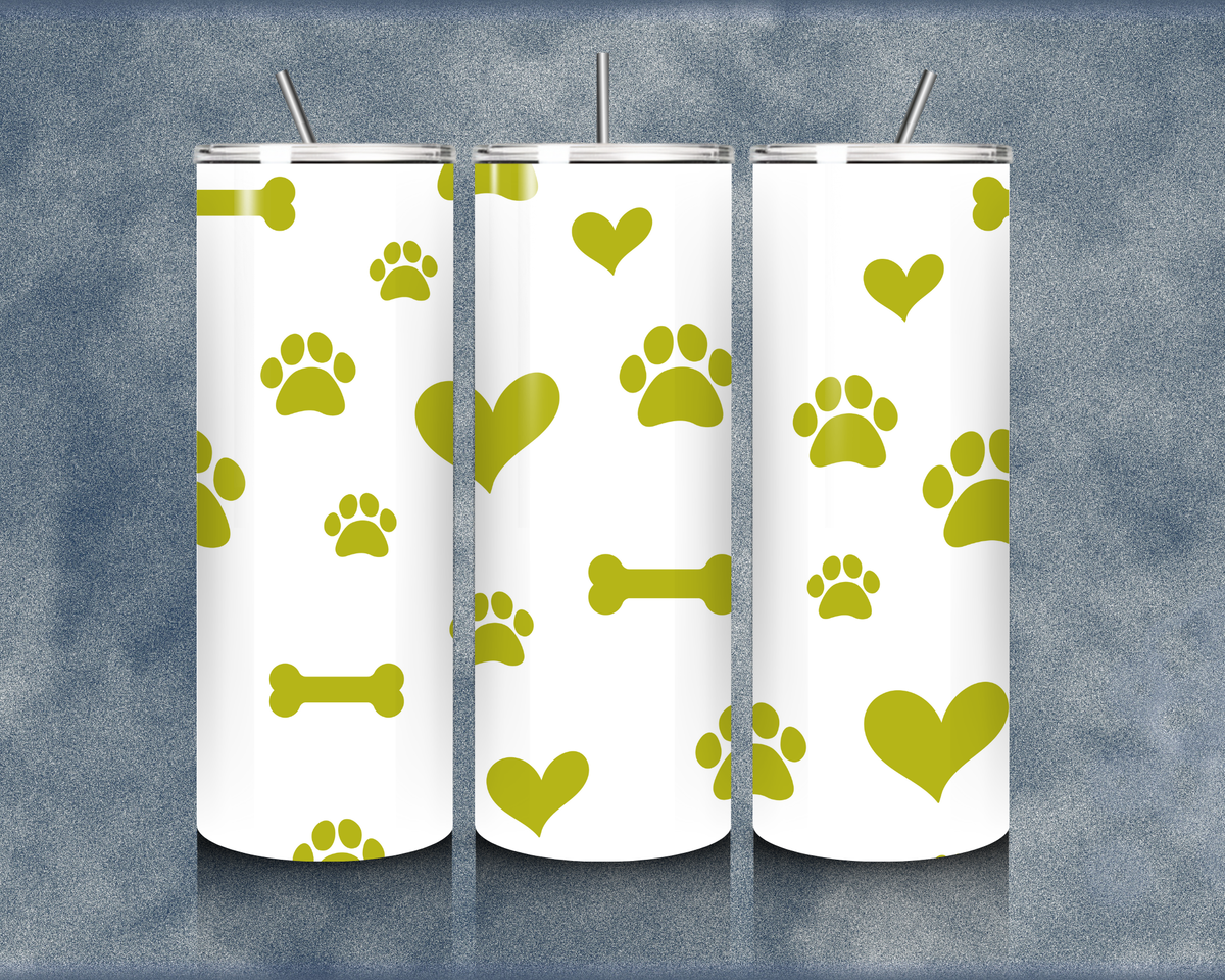 Paw Print 20oz Sublimation Tumbler