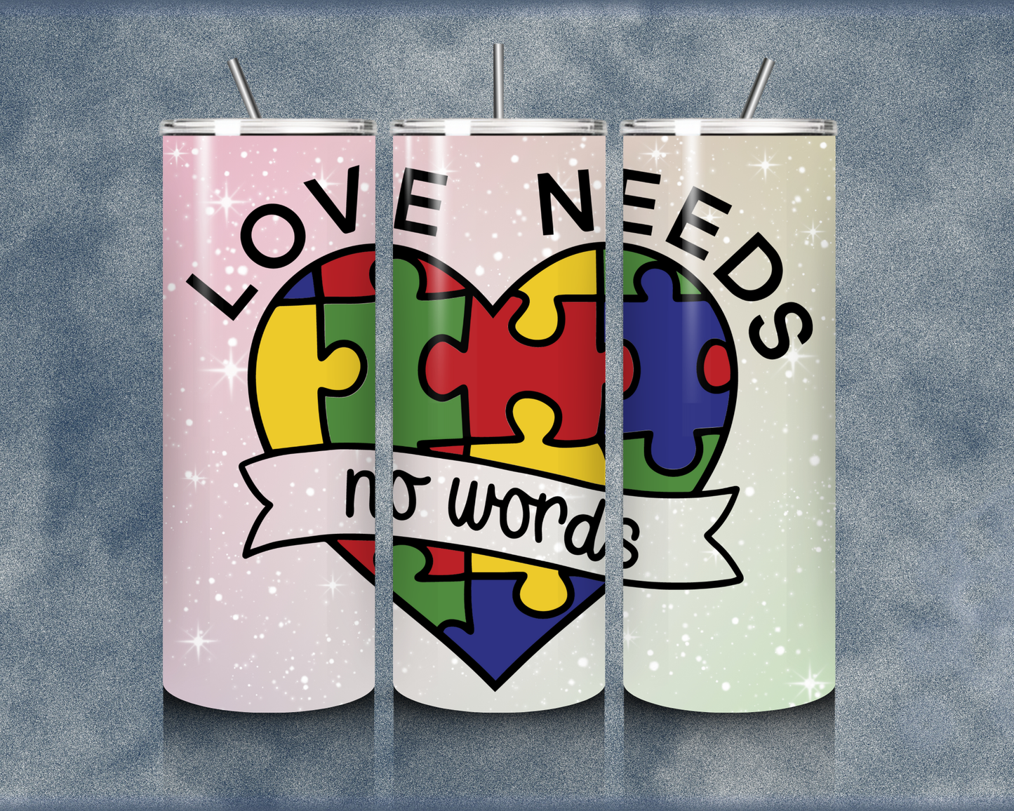Autism 20oz Sublimation Tumbler