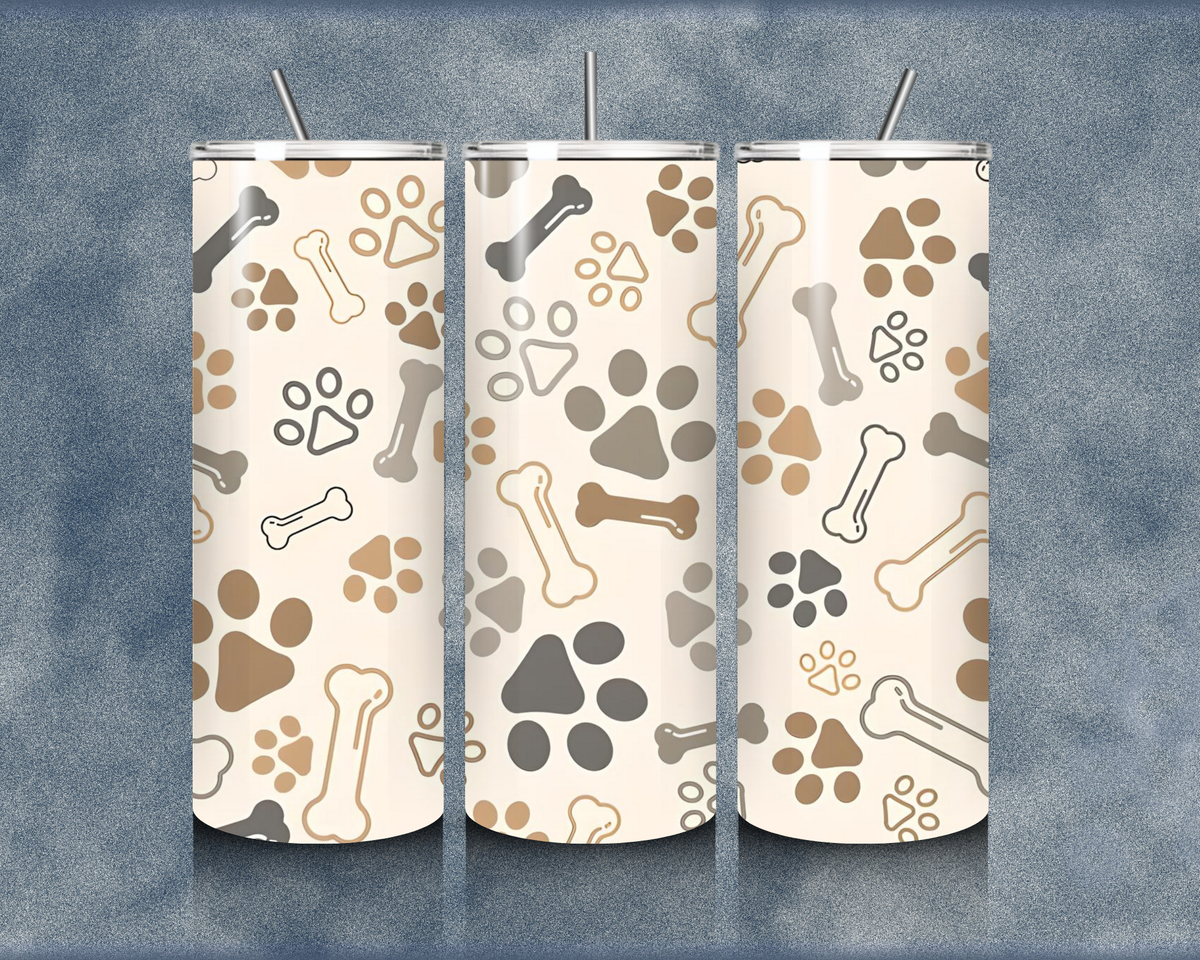Paw Print 20oz Sublimation Tumbler