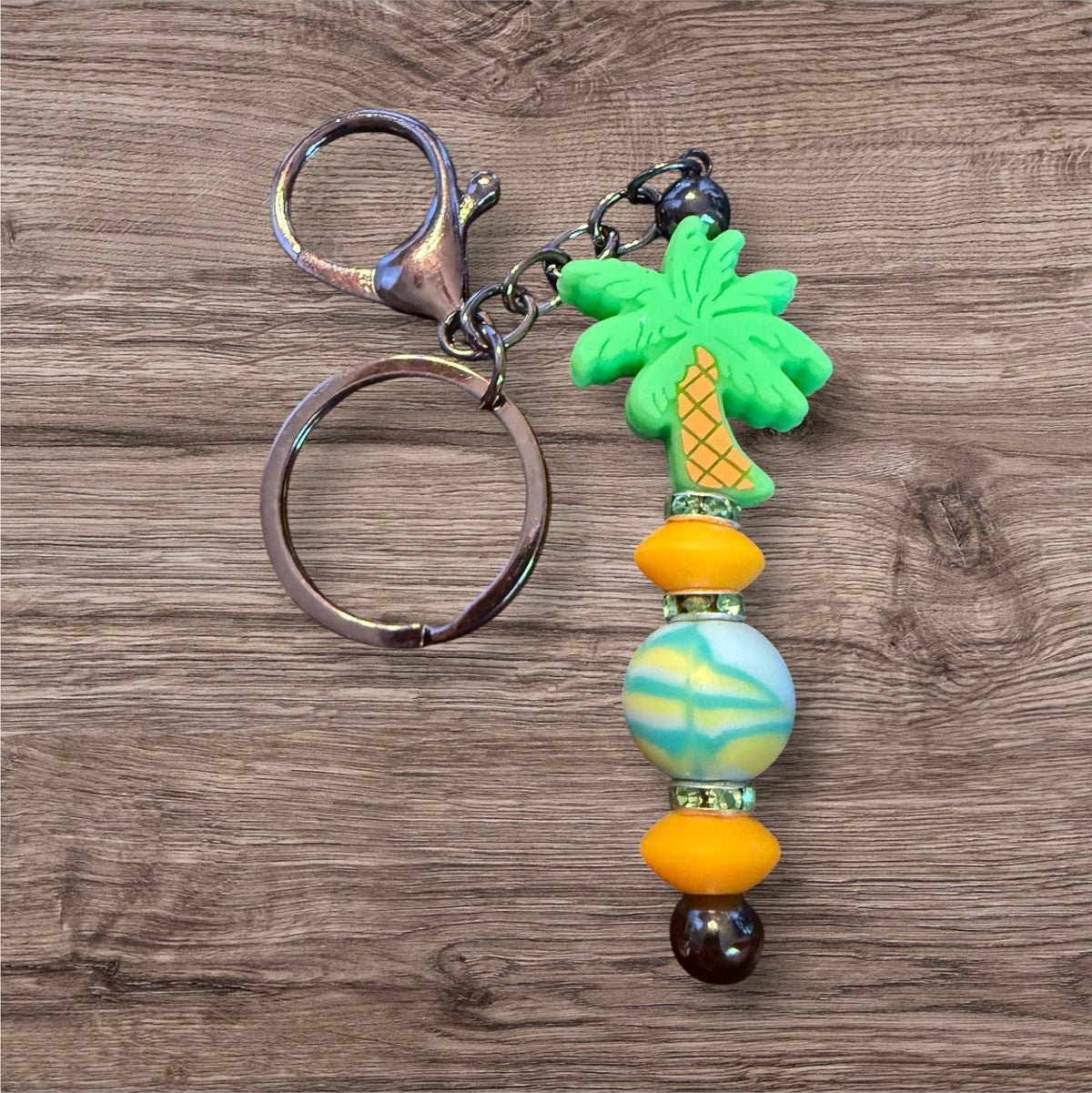 Beaded Bar Keychain