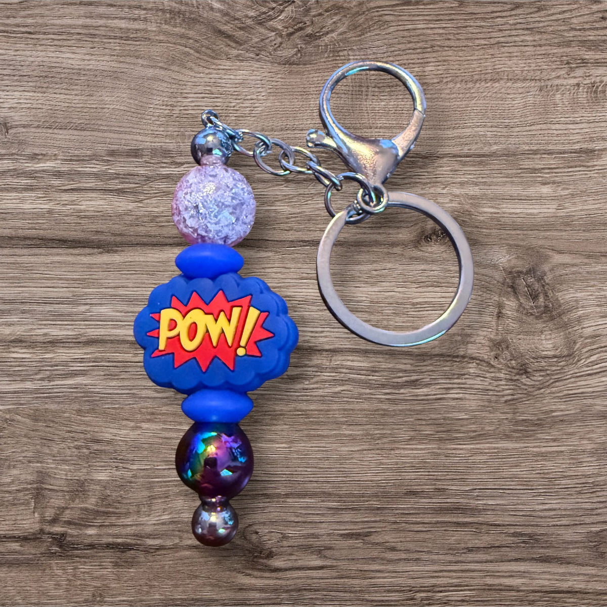 Beaded Bar Keychain