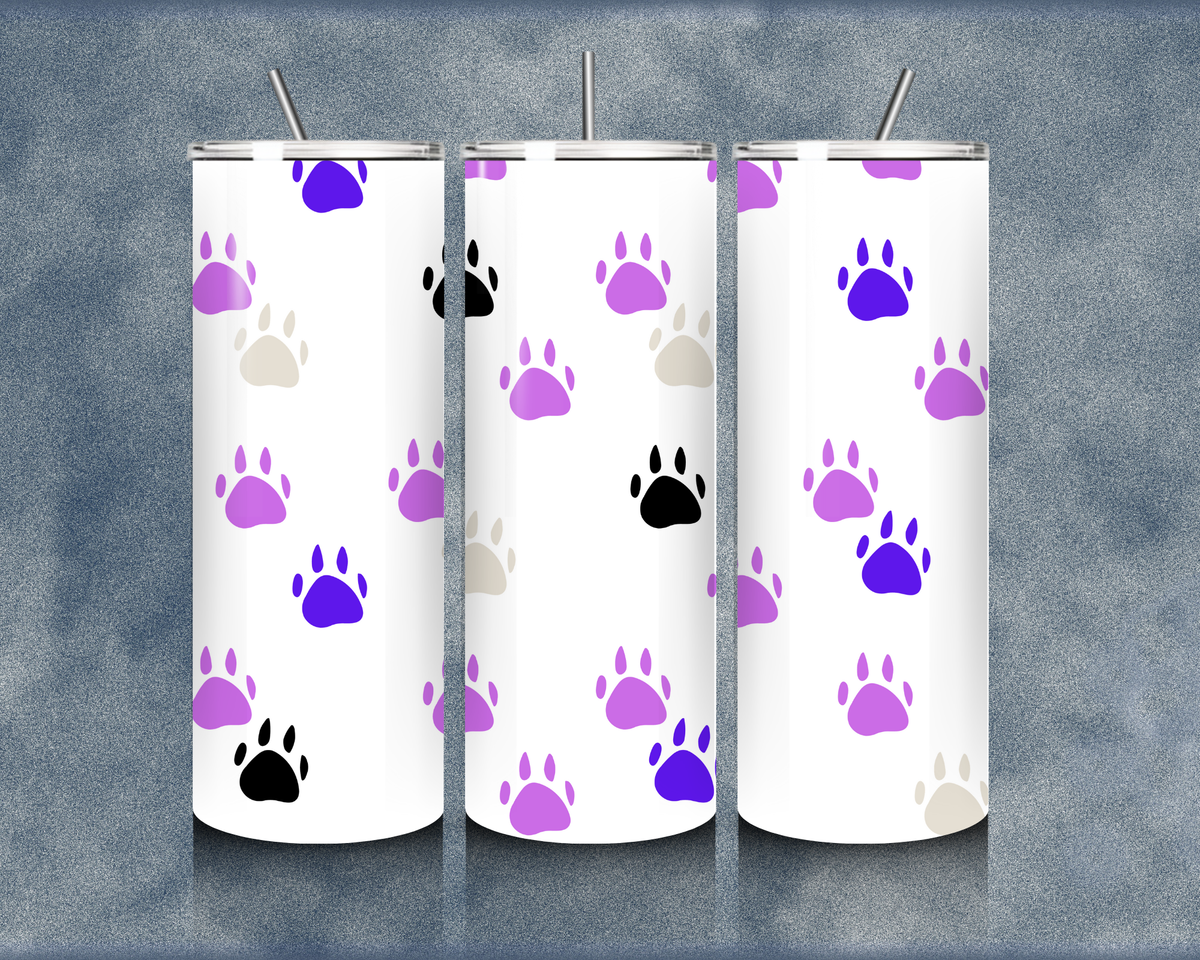 Paw Print 20oz Sublimation Tumbler