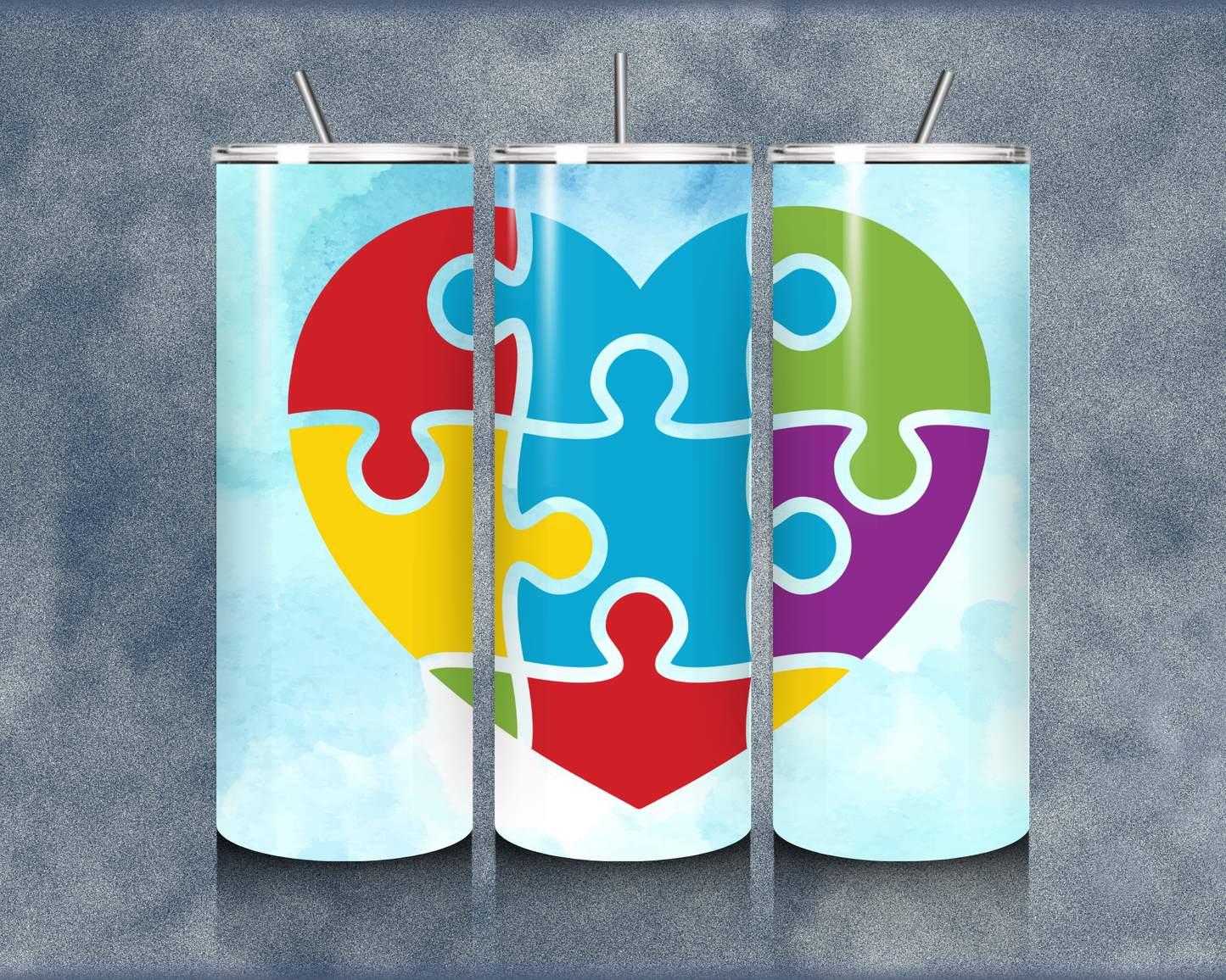 Autism 20oz Sublimation Tumbler