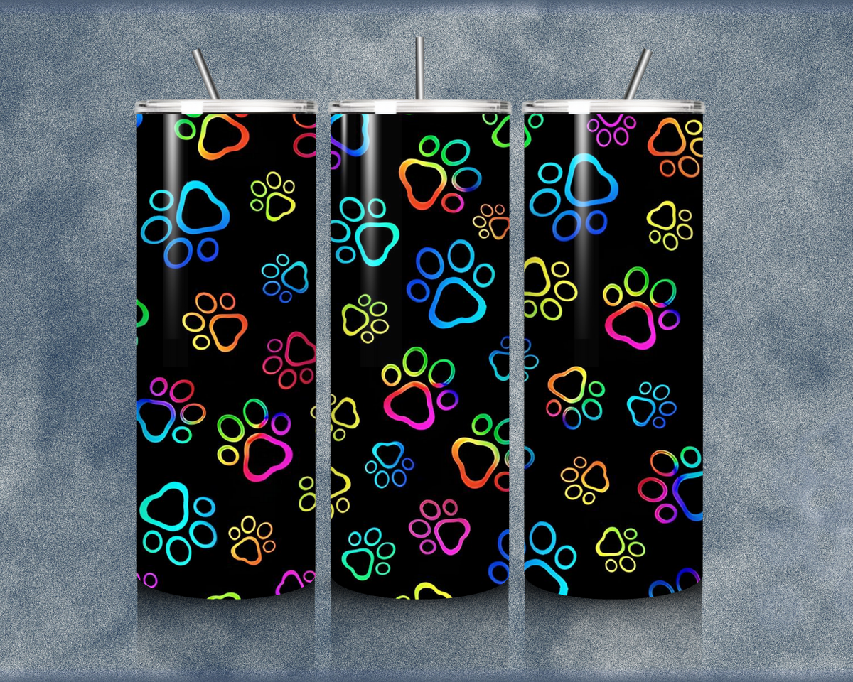 Paw Print 20oz Sublimation Tumbler