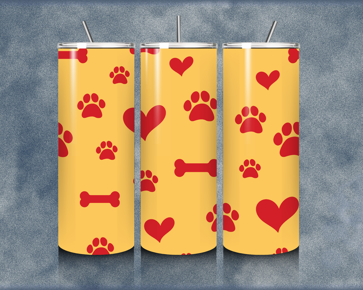 Paw Print 20oz Sublimation Tumbler