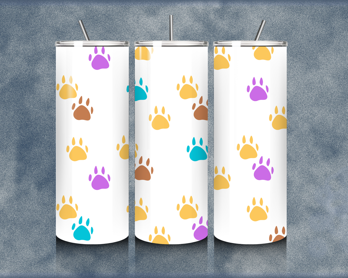 Paw Print 20oz Sublimation Tumbler