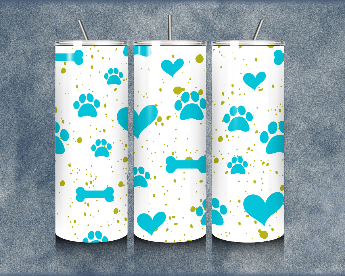 Paw Print 20oz Sublimation Tumbler