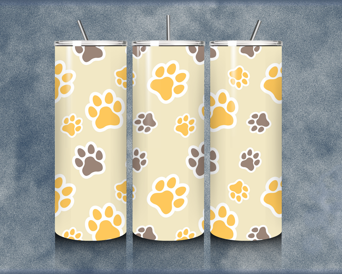 Paw Print 20oz Sublimation Tumbler
