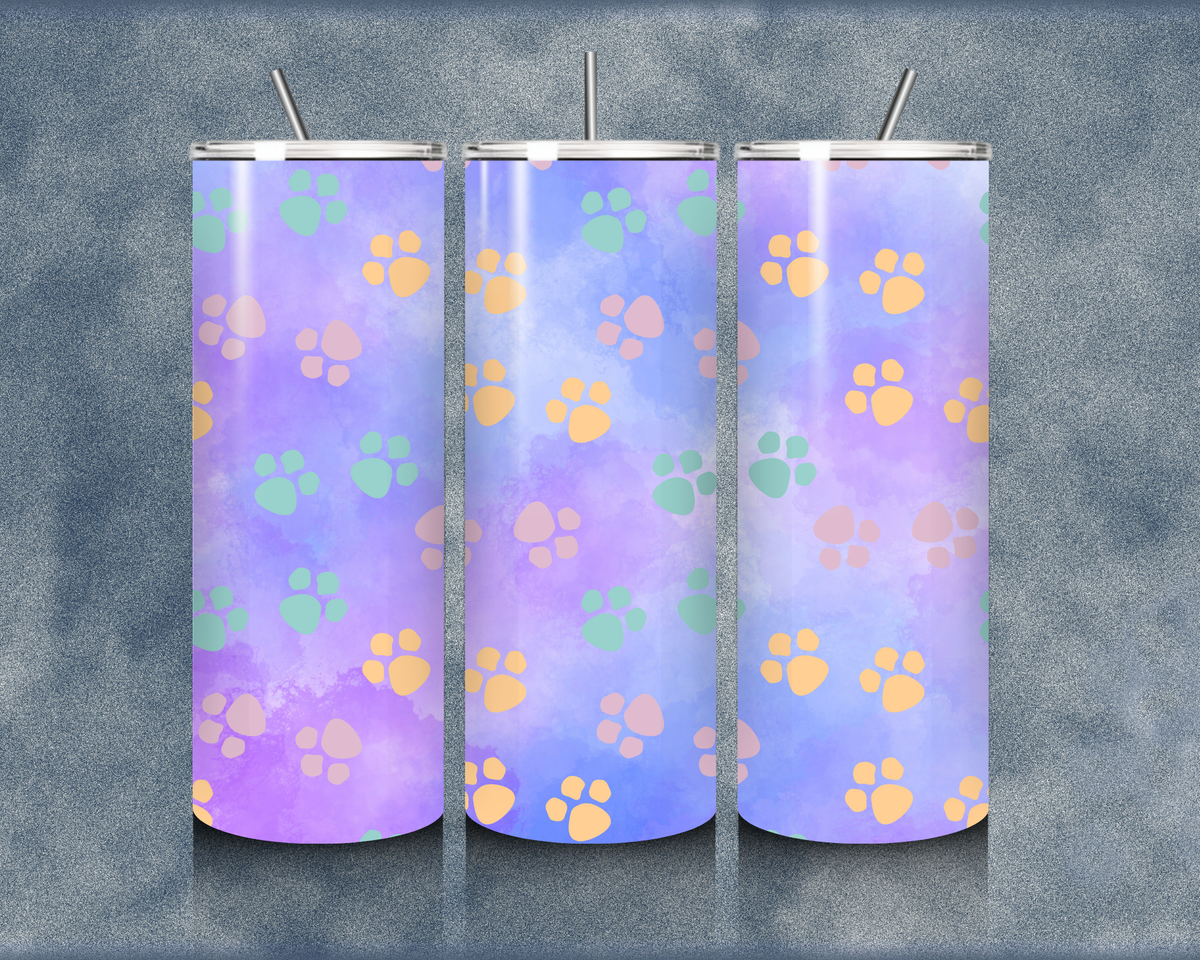 Paw Print 20oz Sublimation Tumbler