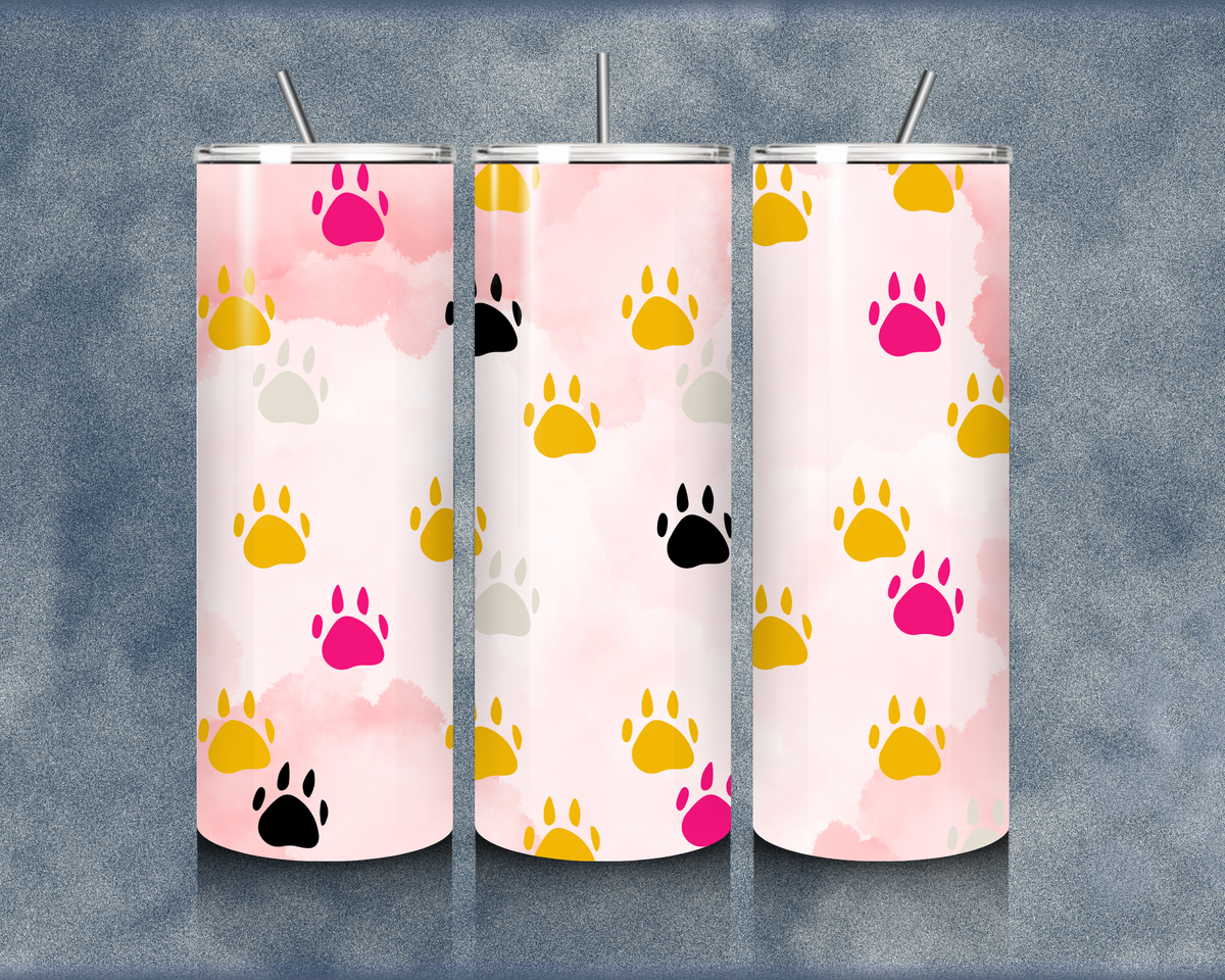 Paw Print 20oz Sublimation Tumbler