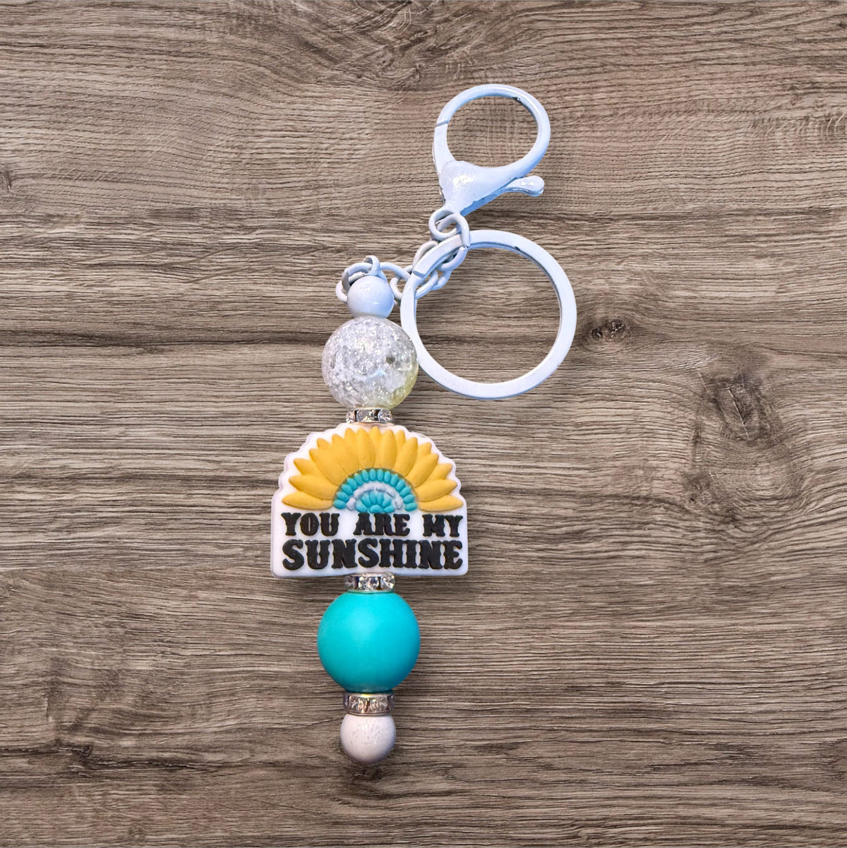 Beaded Bar Keychain
