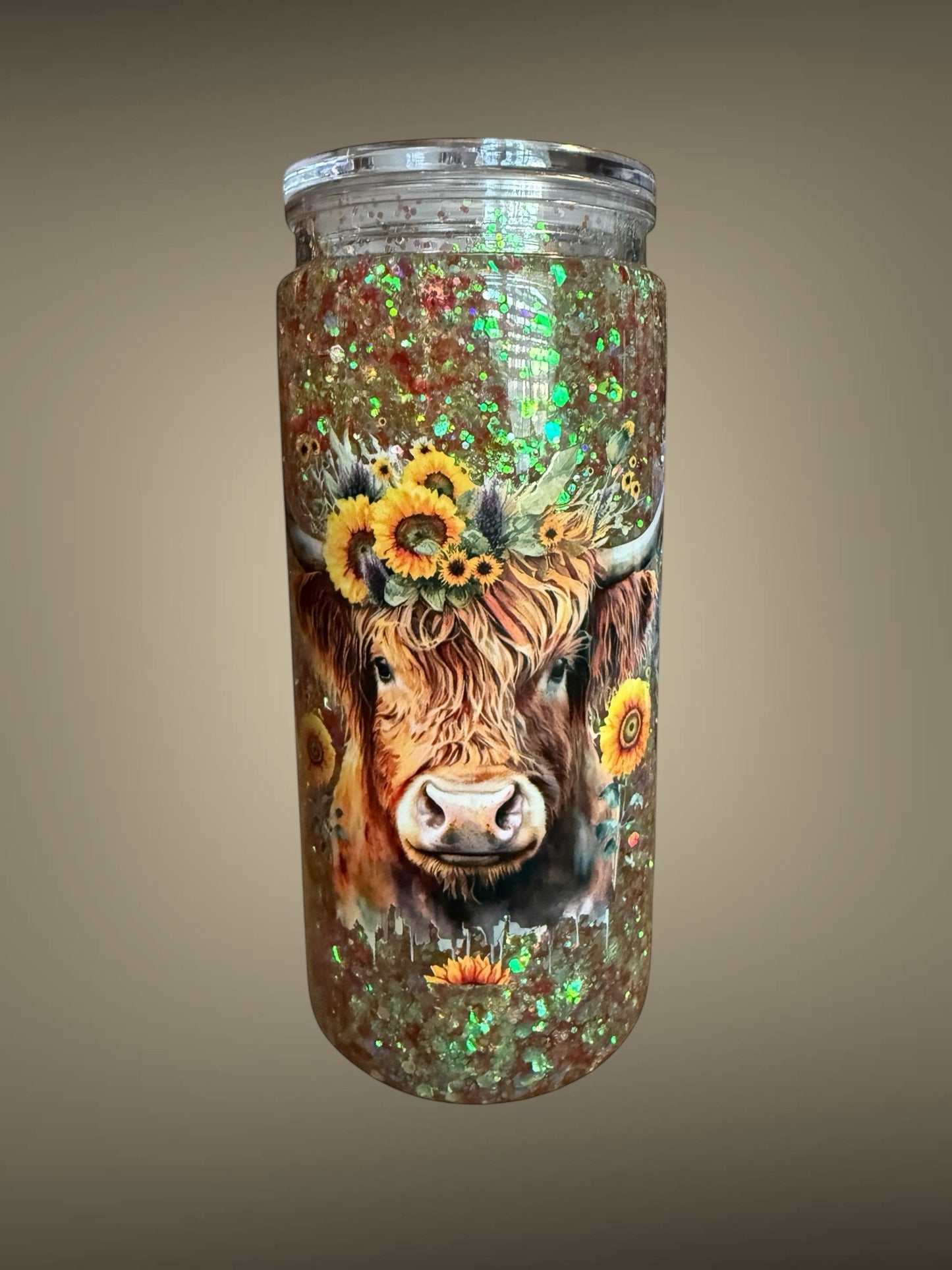 20oz Acrylic Snow Globe Tumbler