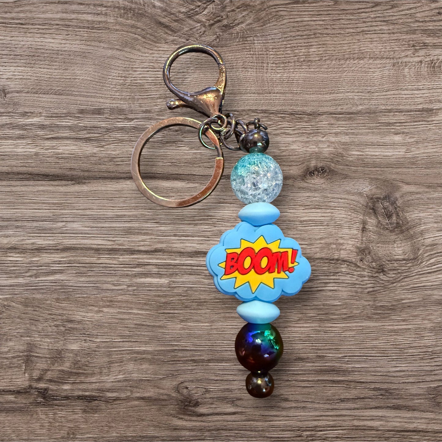 Beaded Bar Keychain