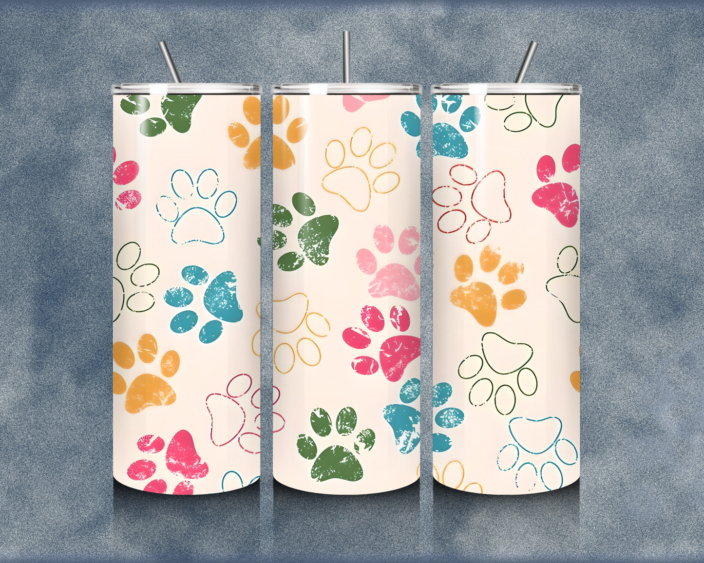 Paw Print 20oz Sublimation Tumbler
