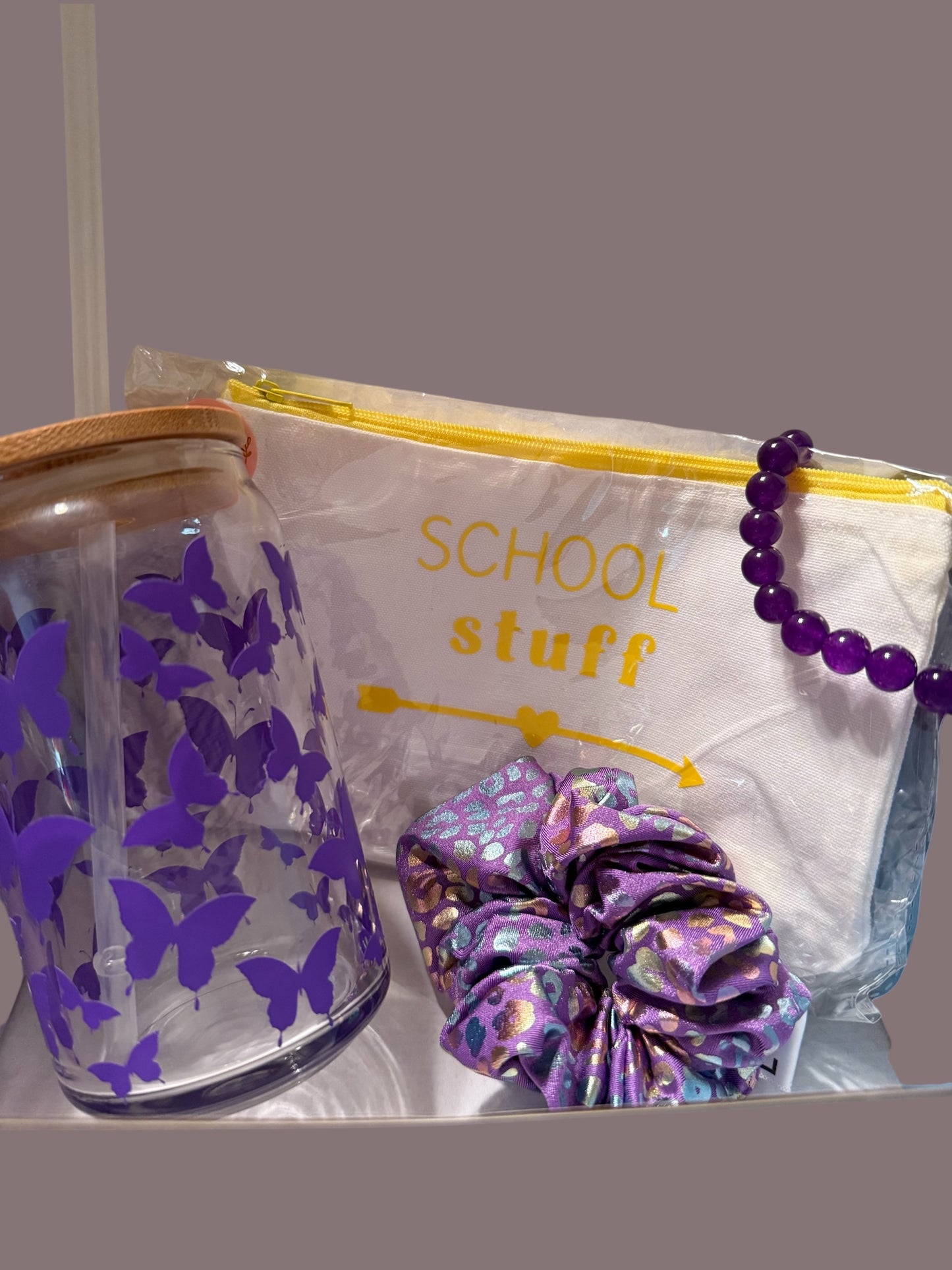 Teen Girl Glass Cup Gift Set