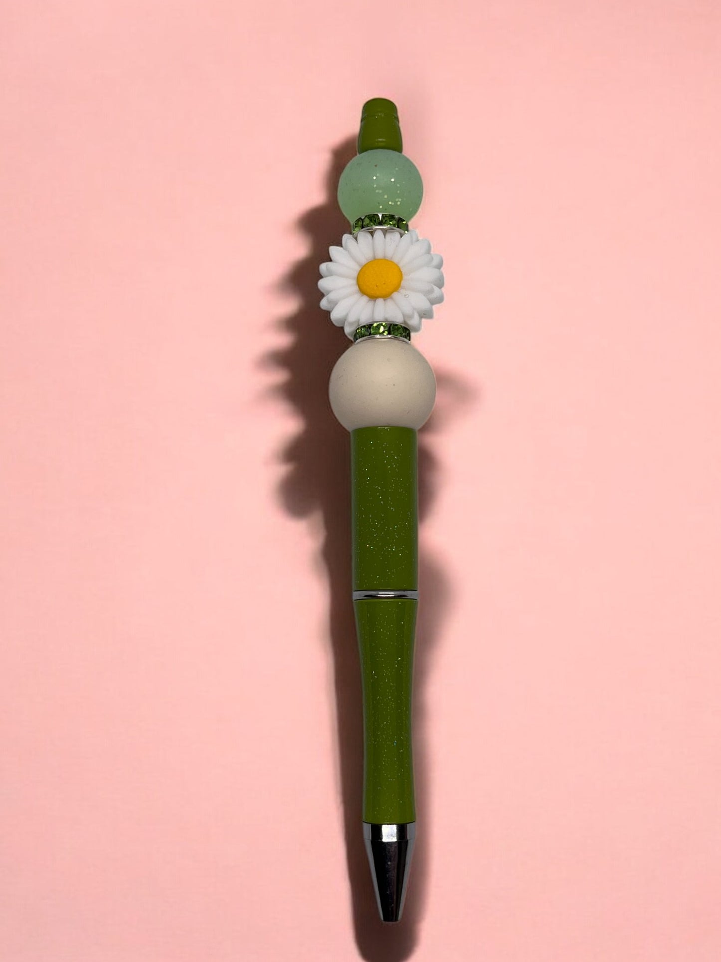 White Daisy Pen