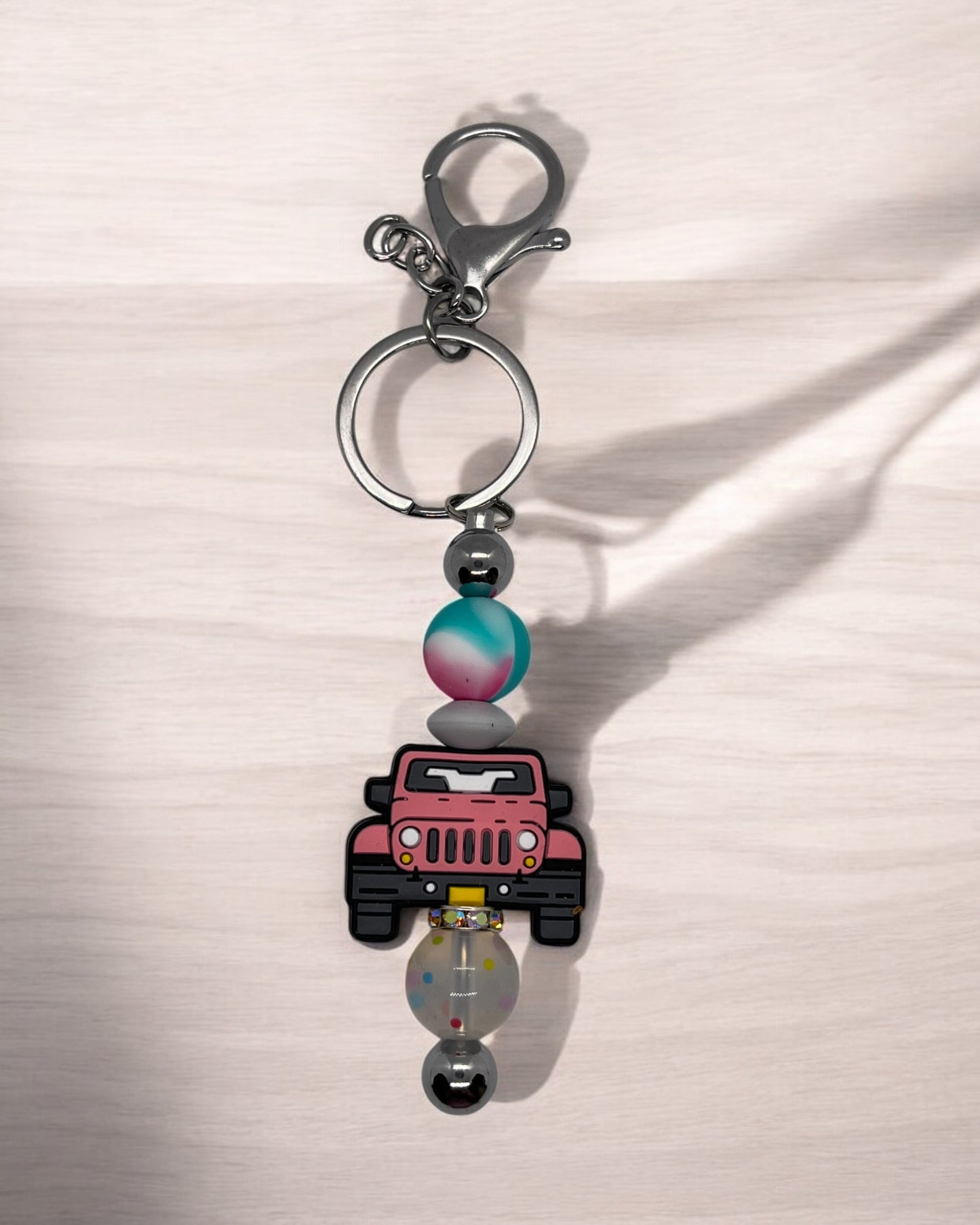 Beaded Bar Keychain