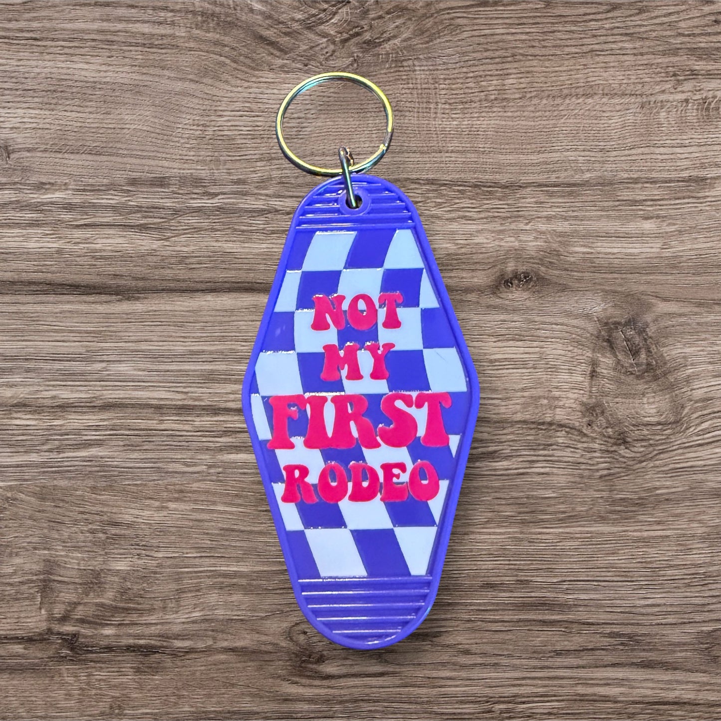Purple Hotel Keychain