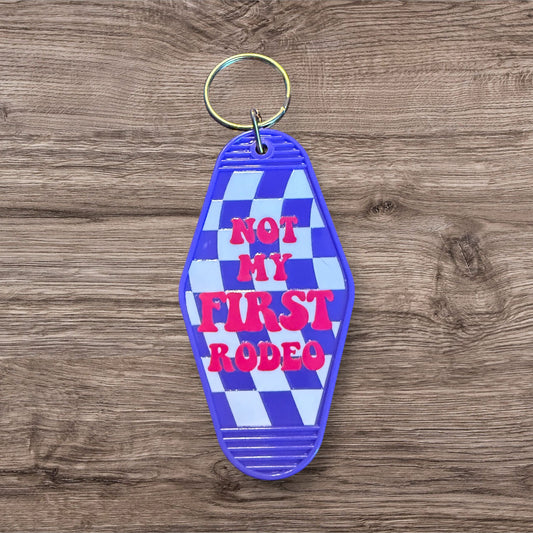Purple Hotel Keychain