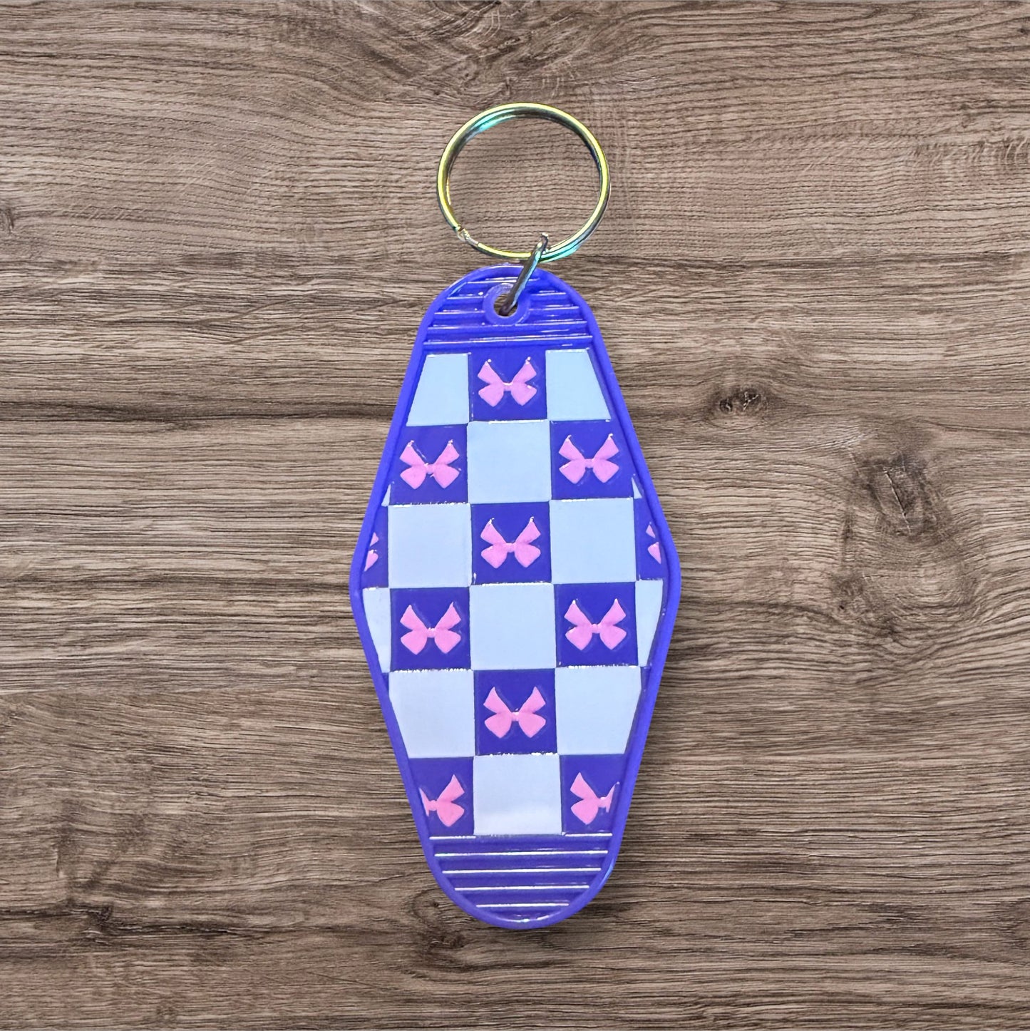 Purple Hotel Keychain