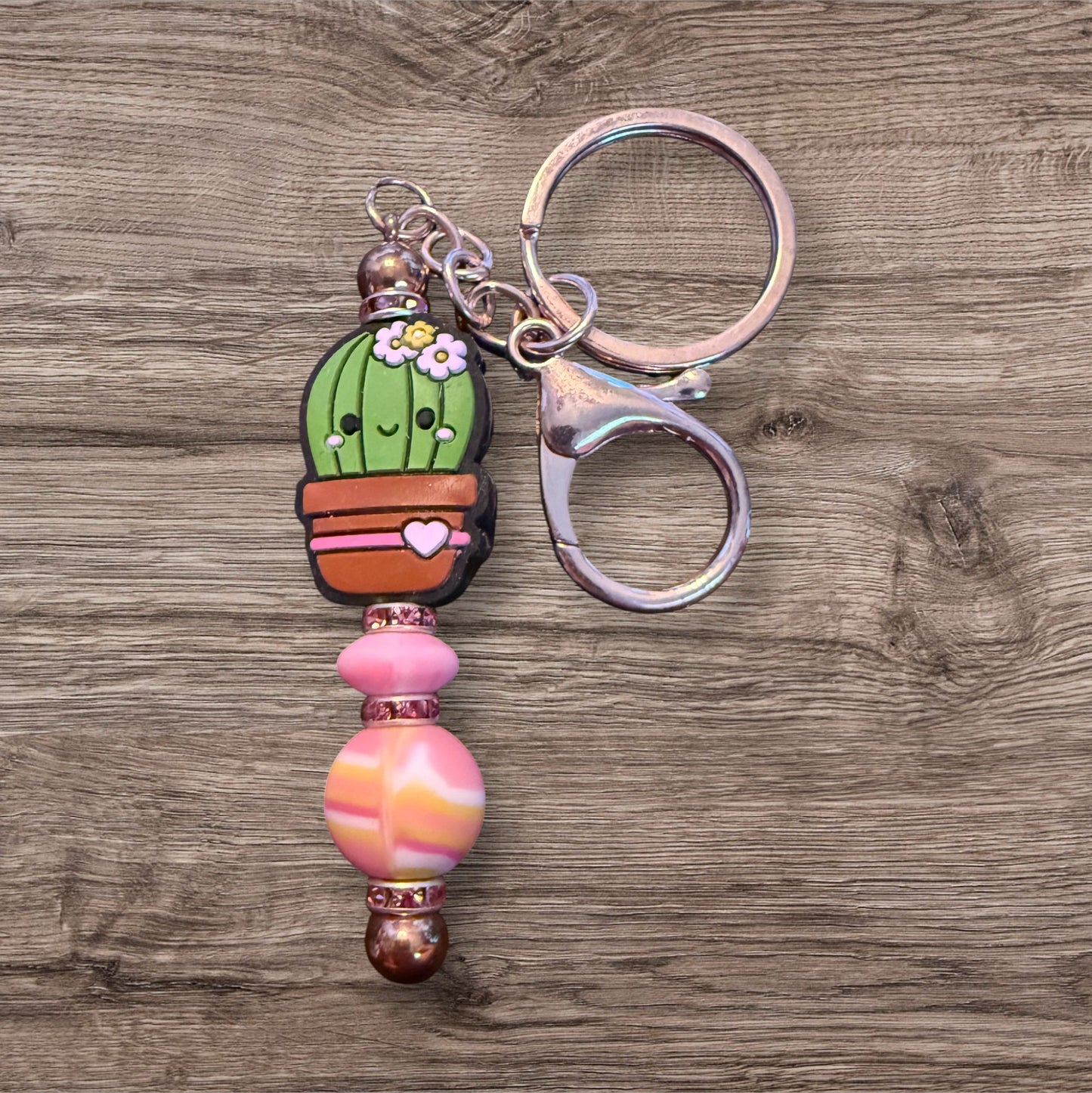 Beaded Bar Keychain