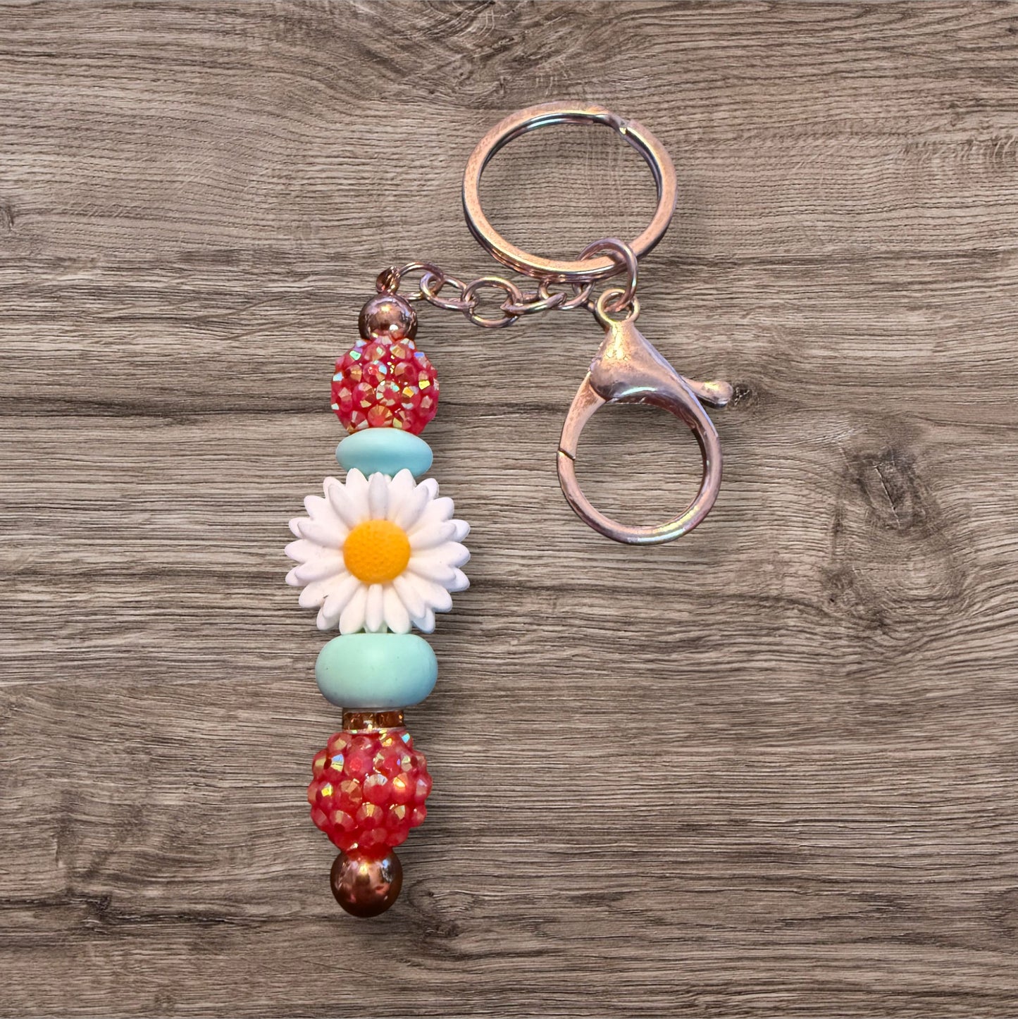 Beaded Bar Keychain