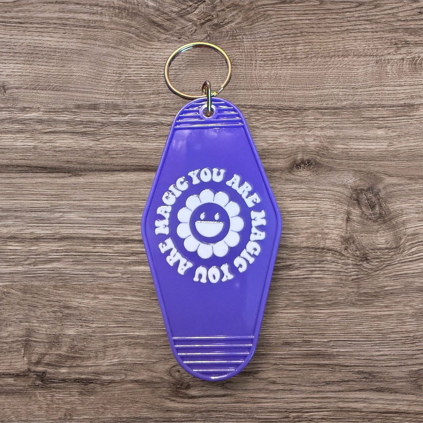 Purple Hotel Keychain