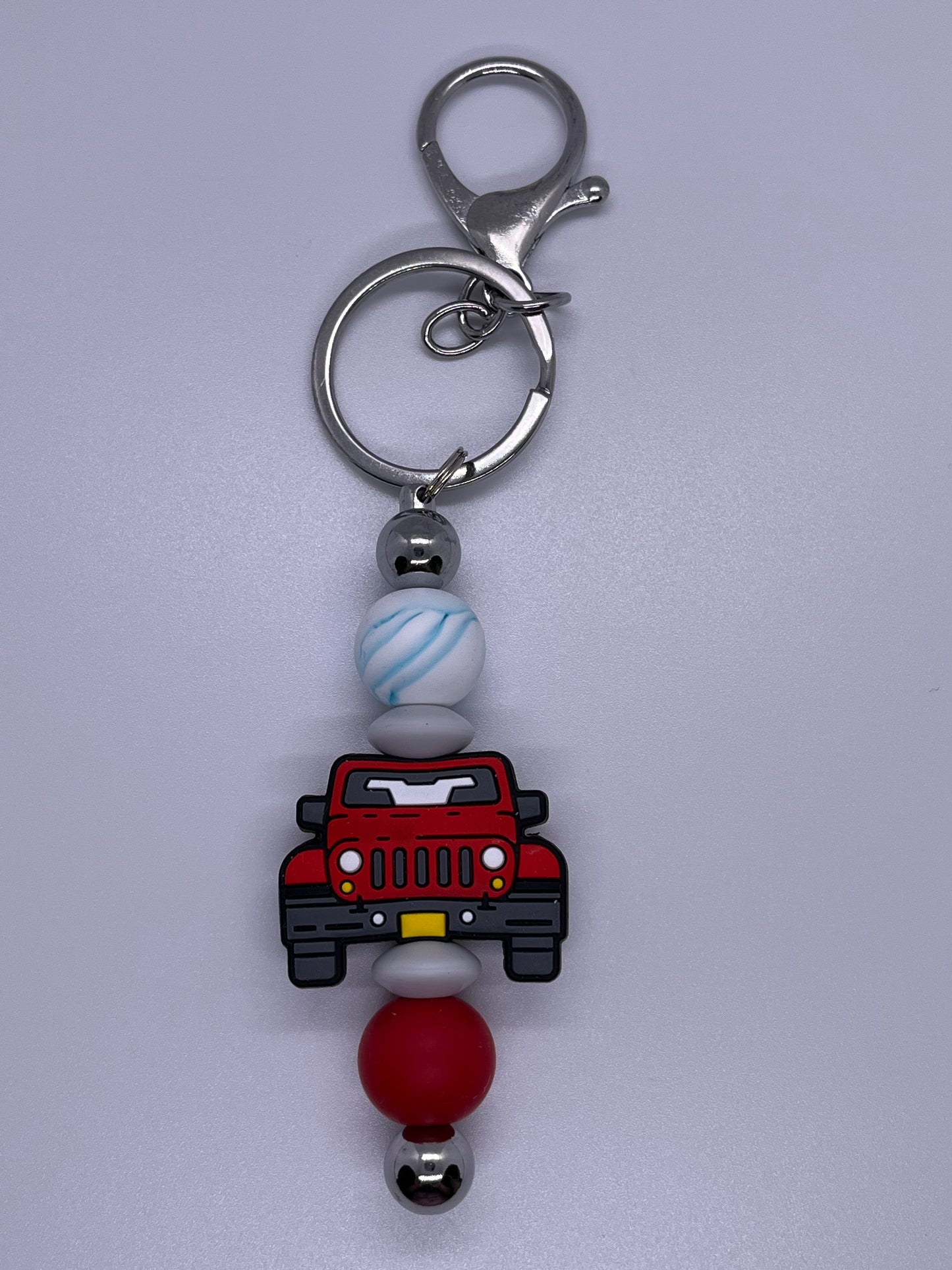 Beaded Bar Keychain