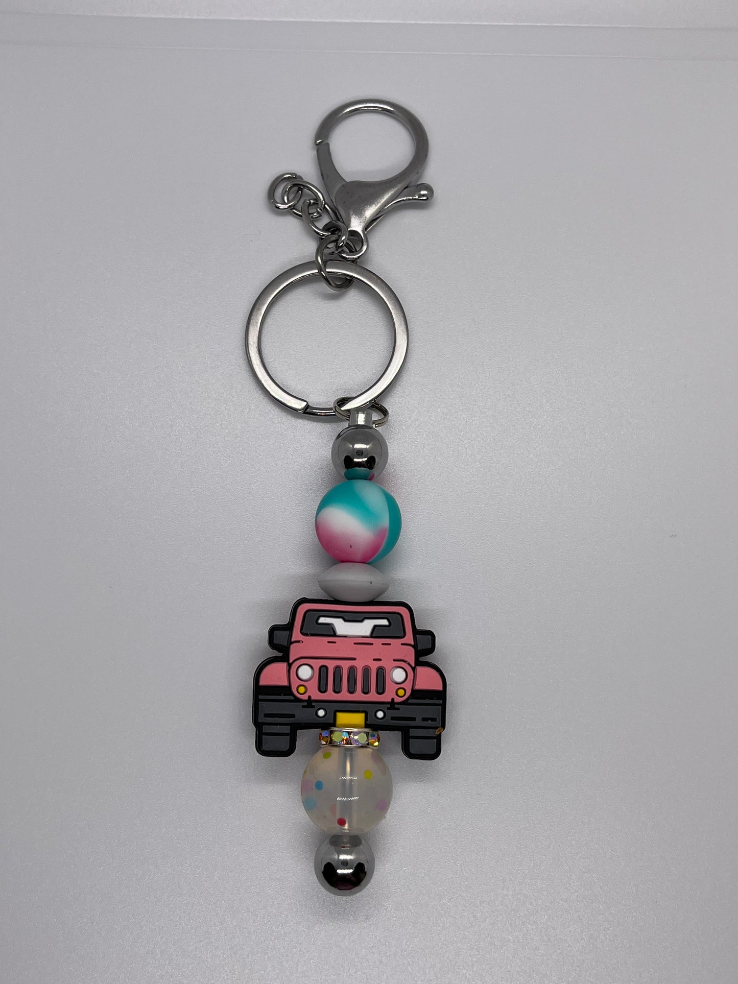 Beaded Bar Keychain