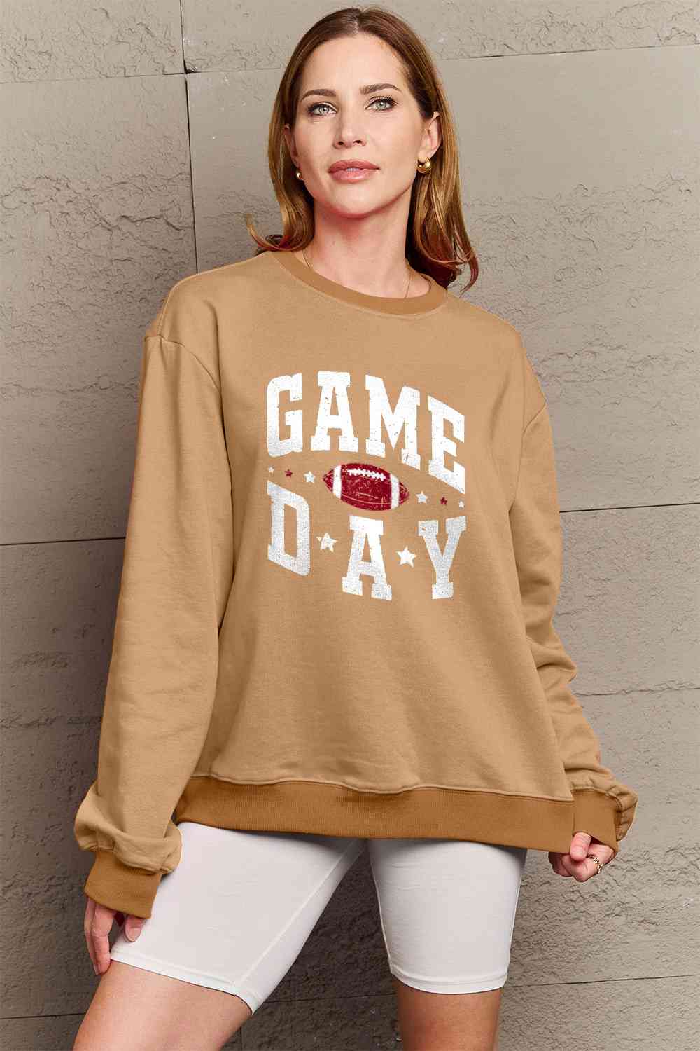 Simply Love Full Size GAME DAY Graphic Sweatshirt